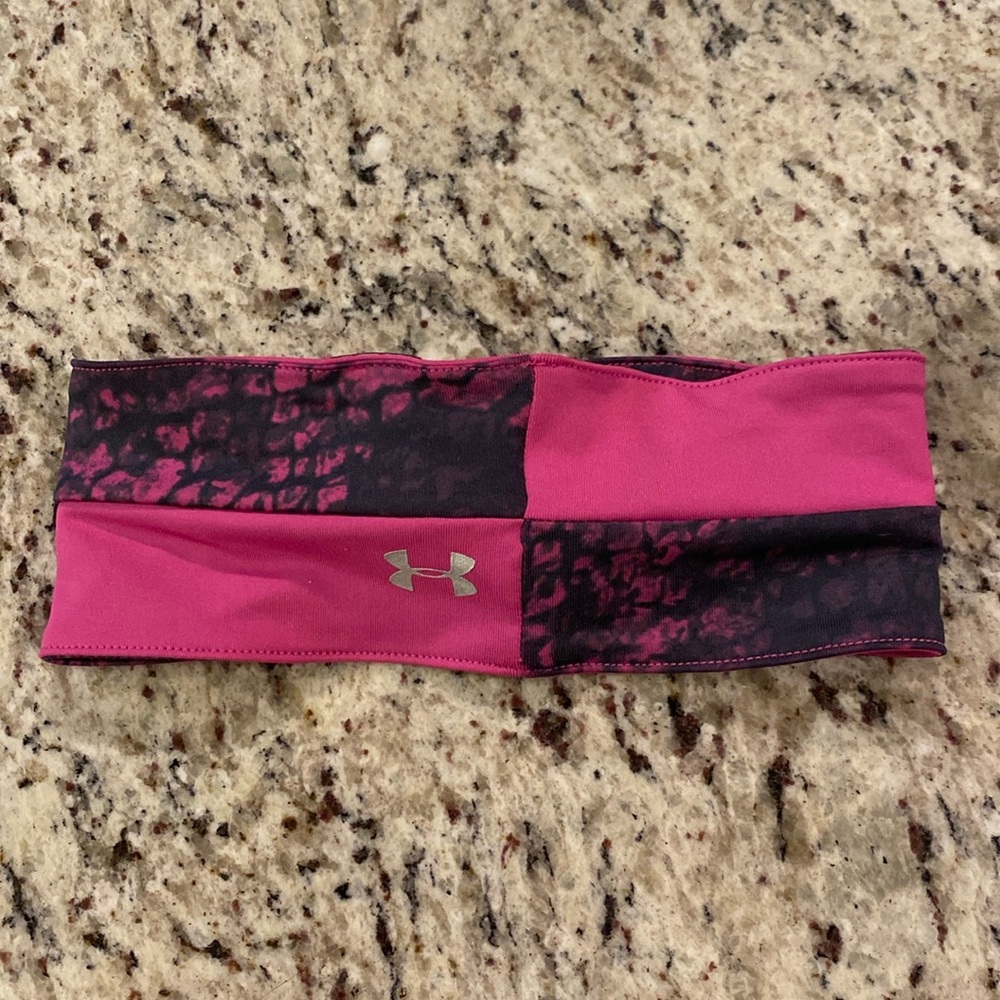 Under Armour Pink and Black Headband